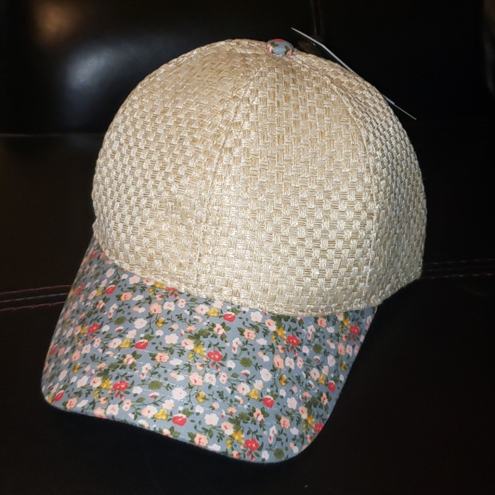 Women's floral ball cap